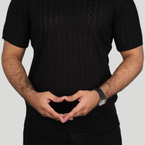 Textured Knit Polo