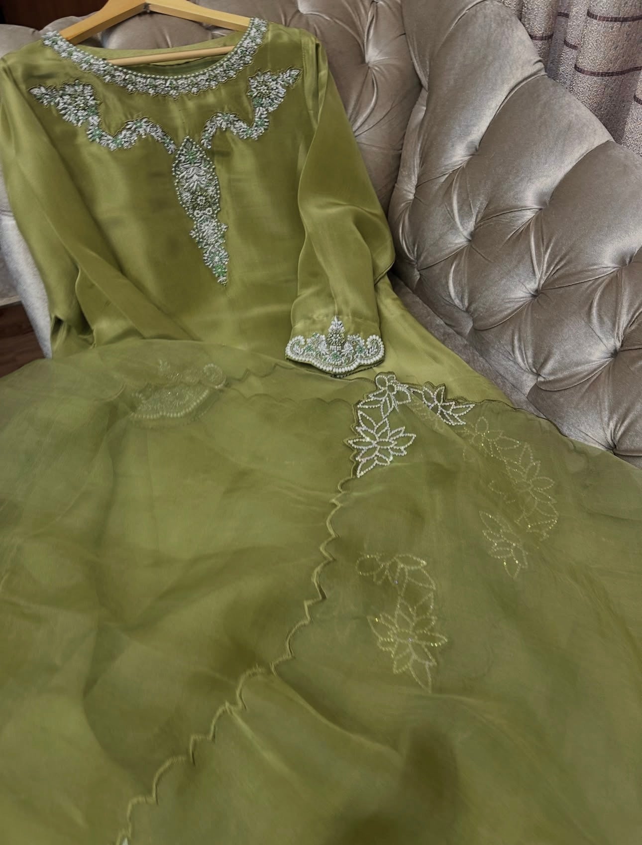 Zara Tussar Organza Set