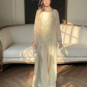 Honeycomb Net Gown Set