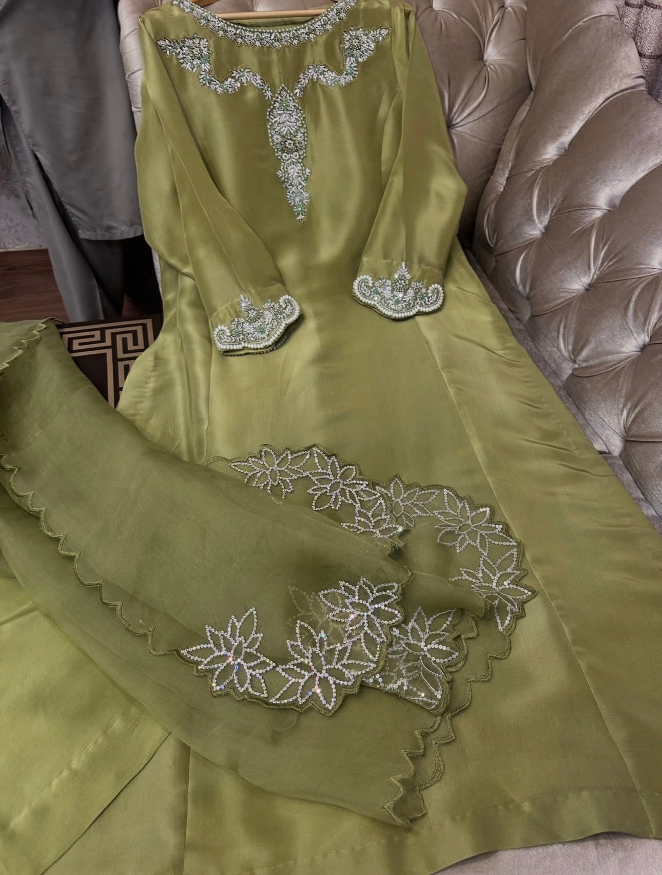 Zara Tussar Organza Set