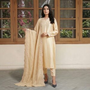 Bel Embroidered Silk Suit